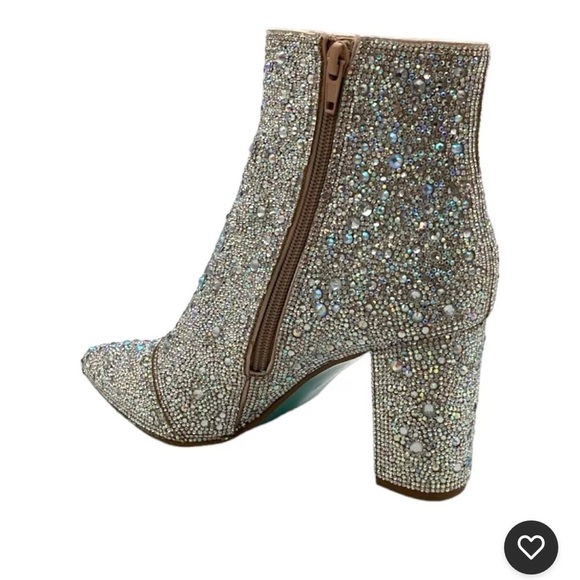 NWOT Betsey Johnson Rhinestone Cady Booties - 7.5 - Picture 14 of 14
